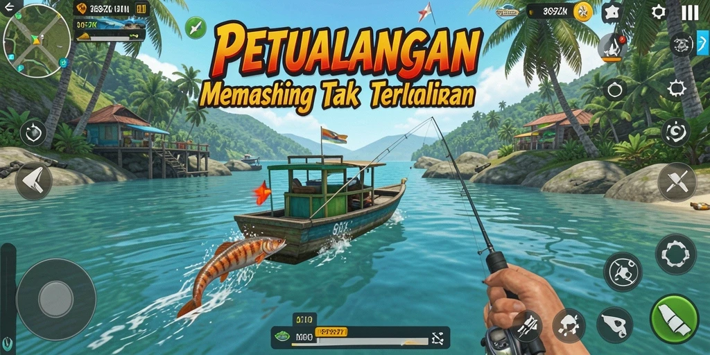 Tampilan gameplay menakjubkan dari 369ZK saat memancing.