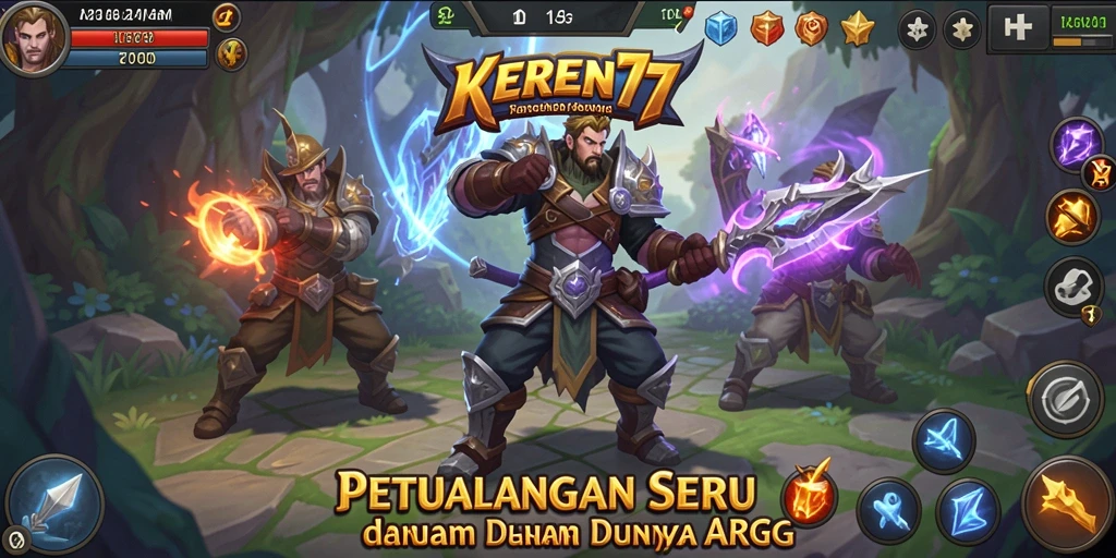 Tampilan gameplay KEREN77 dengan pertarungan menarik di dunia ARPG.