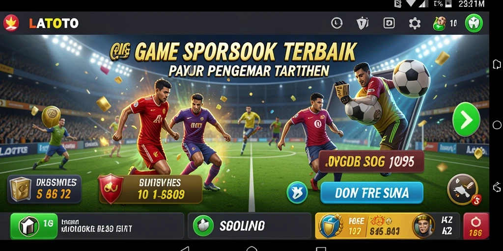 Gameplay LATOTO yang menarik dengan fitur sportsbook yang lengkap.