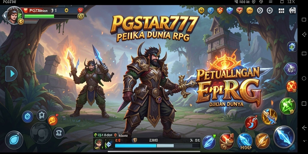 Screenshot PGSTAR777 menampilkan pertarungan epik dalam dunia RPG yang menakjubkan.