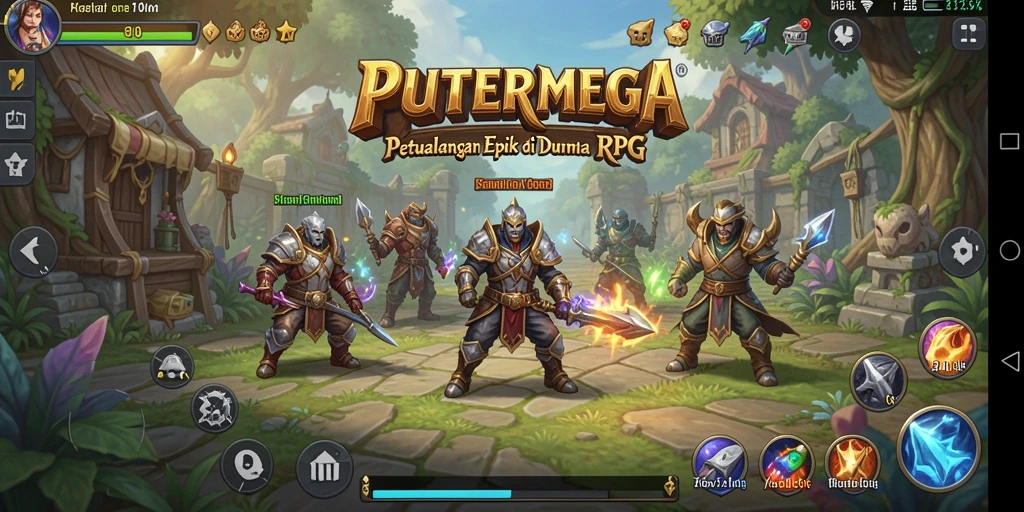 Gameplay seru PUTERMEGA dengan aksi RPG yang mendalam.
