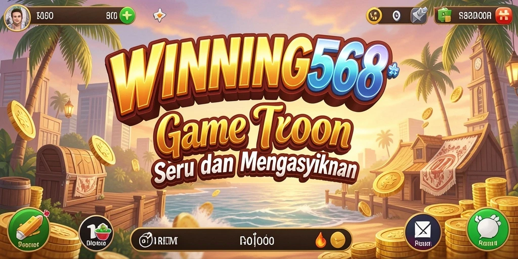 Tampilan gameplay WINNING568 yang menampilkan keseruan membangun bisnis.